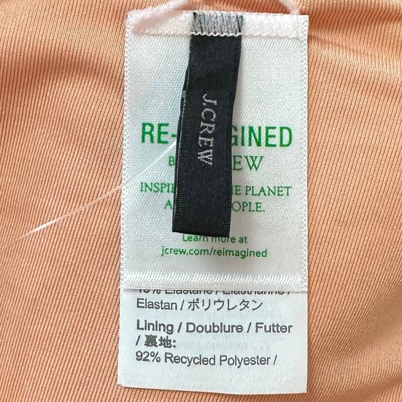 2/$15 NWT J. Crew Ribbed High-Rise Cheeky Bikini Bottom Pale Pink Size S - Picture 4 of 6